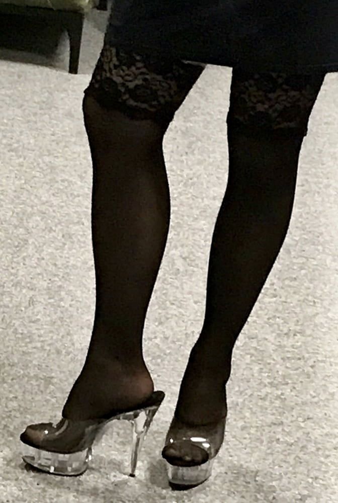 Sexy black stockings #6