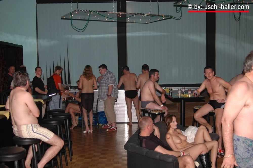 Saturday Night Fever gangbang - 64 guys &amp; 5 girls - part 1 #19