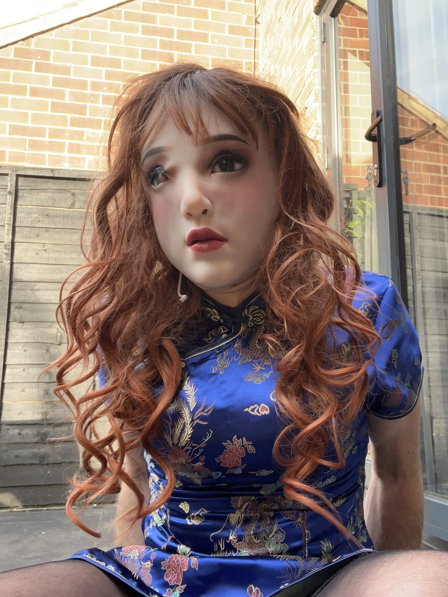 Crossdresser in oriental dress