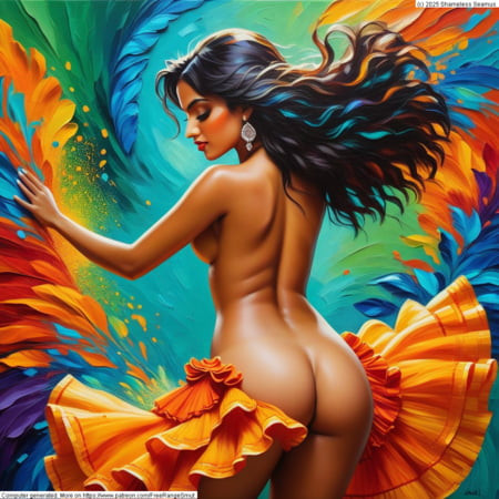 Nude Dancers on Reptilian Rave
