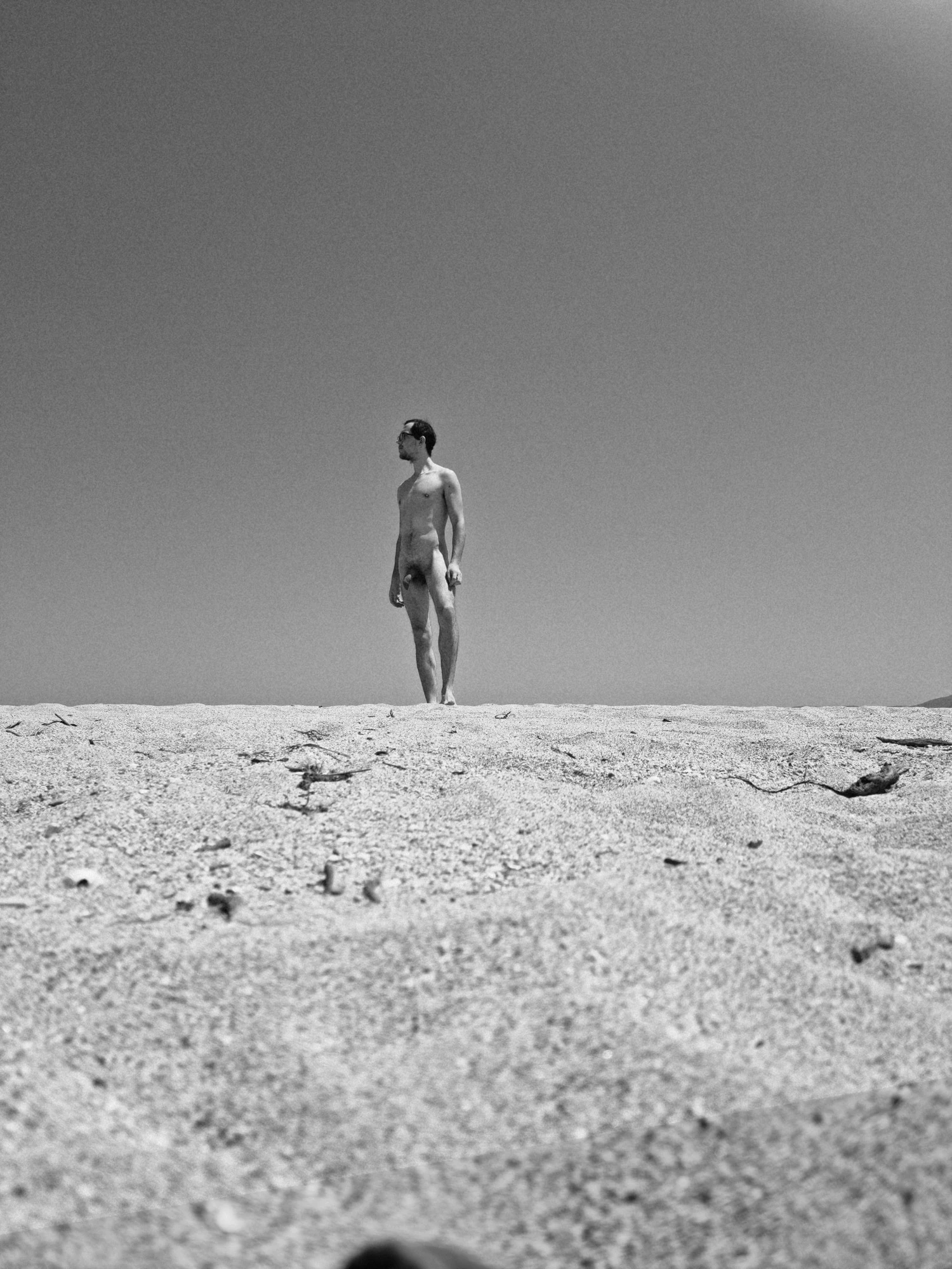 Naked at a non-nude beach 🤫