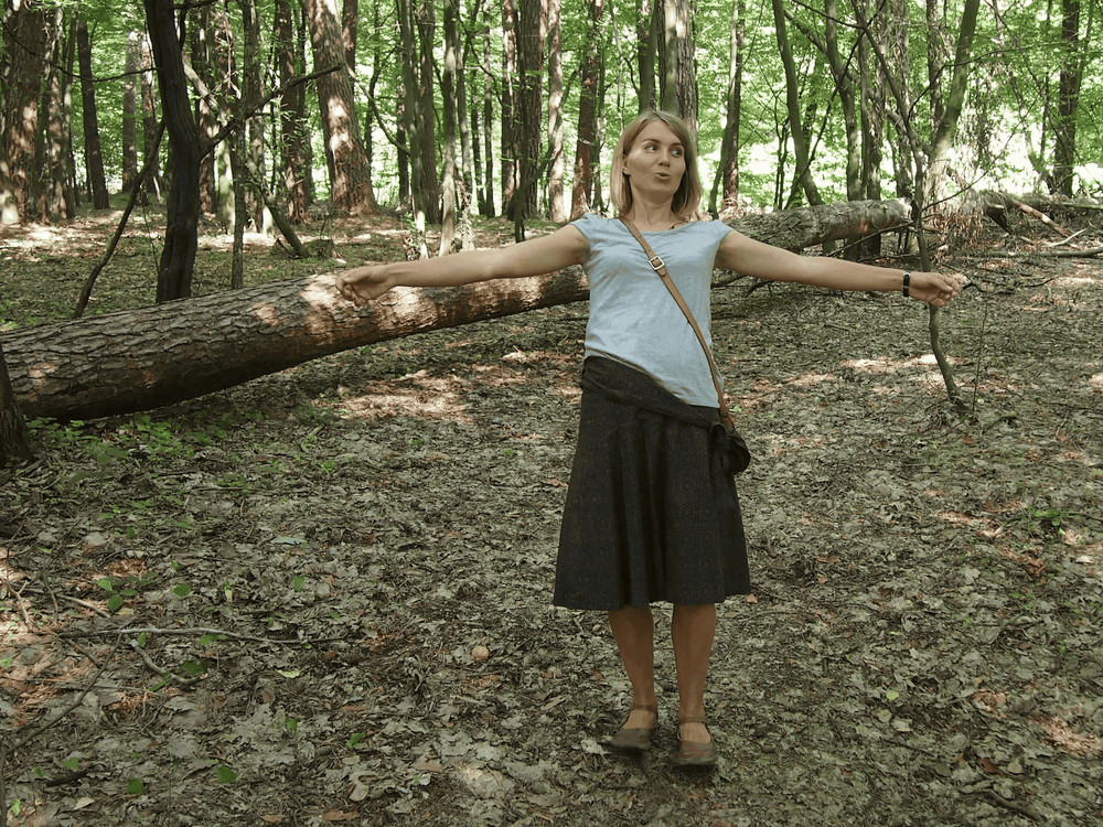 Shy smooth girl in the forest #4