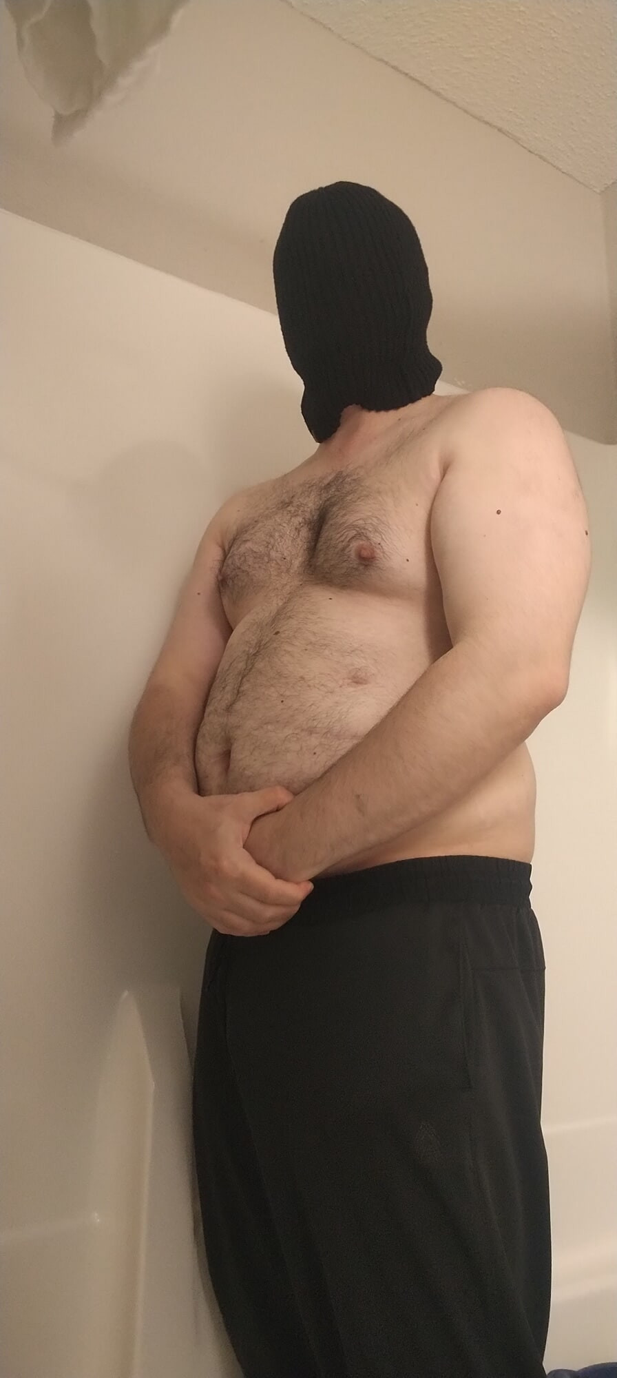 Me posing in the bathroom #3