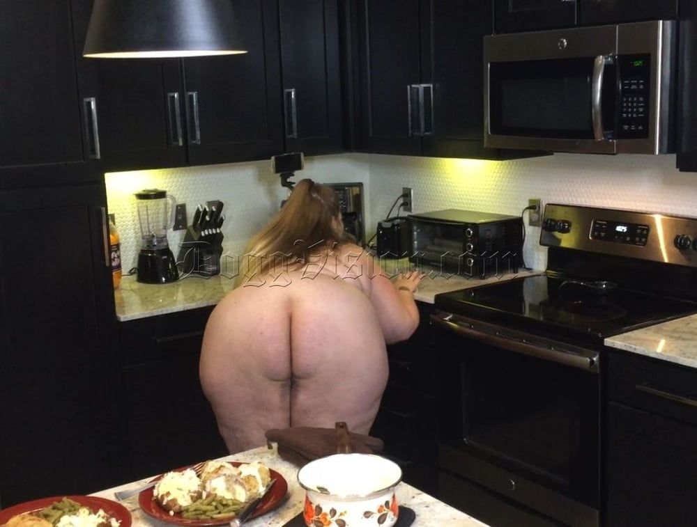 Big Booty Blonde BBW Cooking Show #7