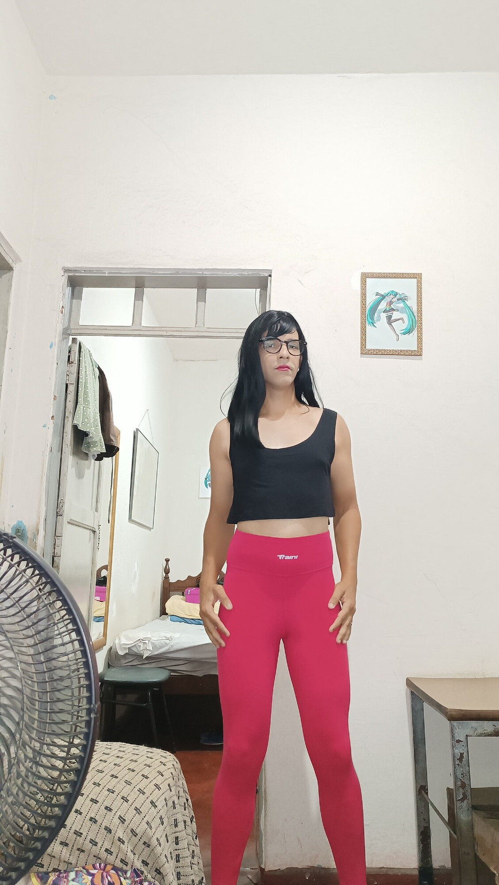 Sakura Nakamura Costume legs Red Gym #25