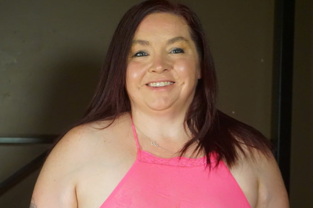 Sexy BBW Pink Lingerie and Blowjob Photoset #4