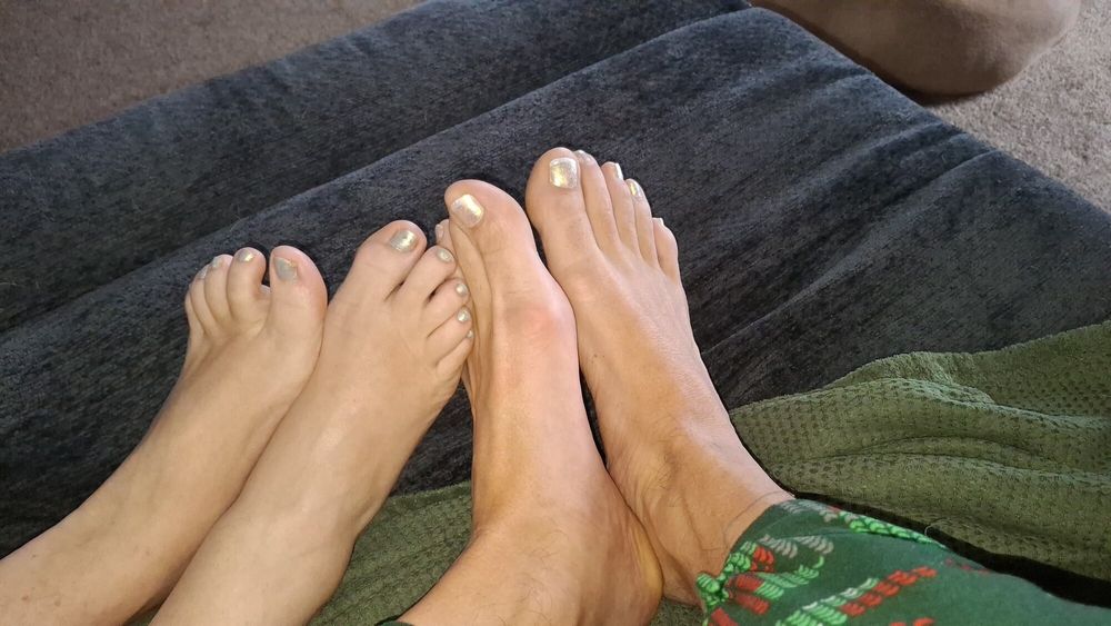 Barefoot footsie before sex #12