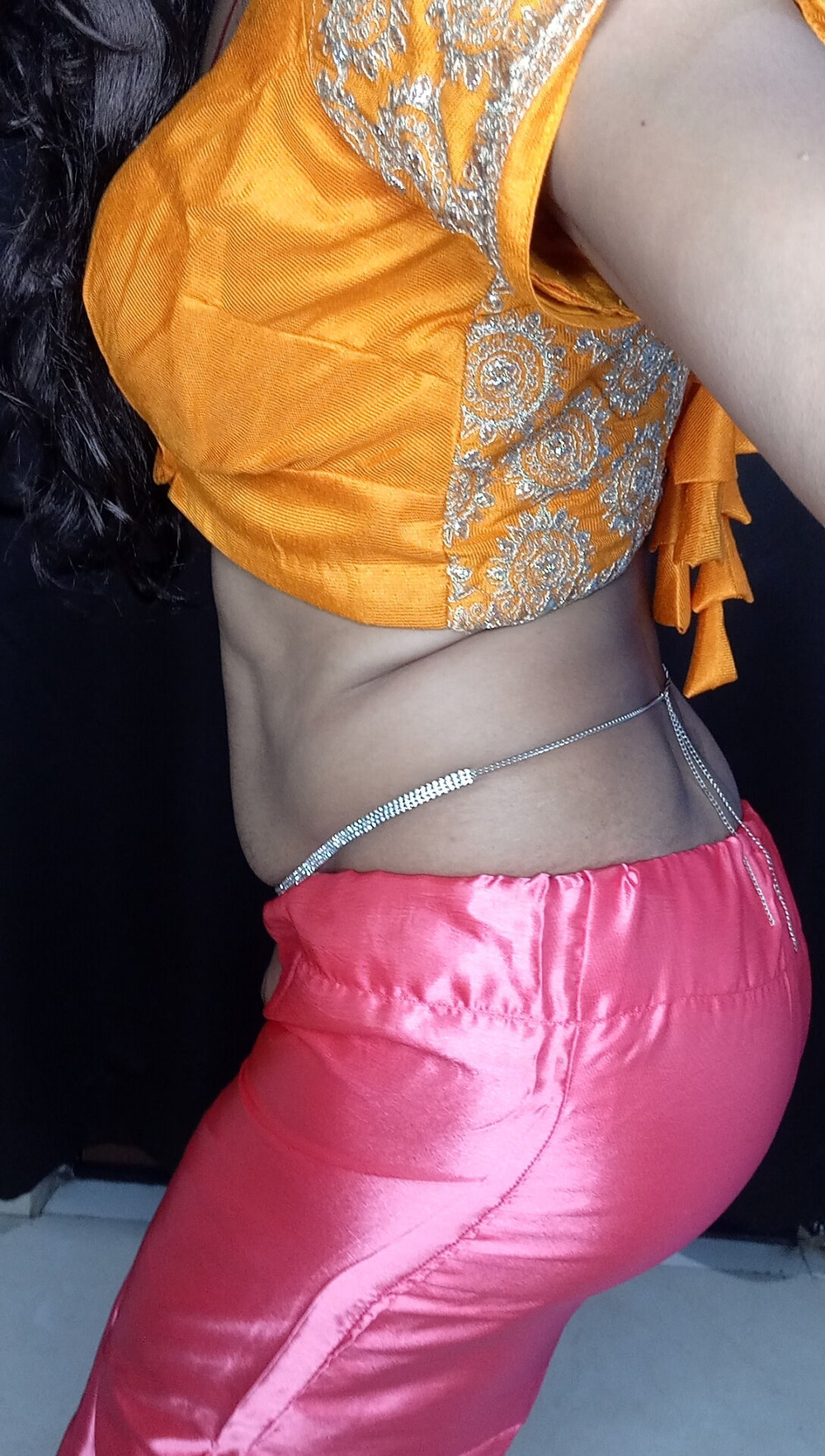 My stepmom last night wear this saree  #48