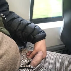 Flashing on train
