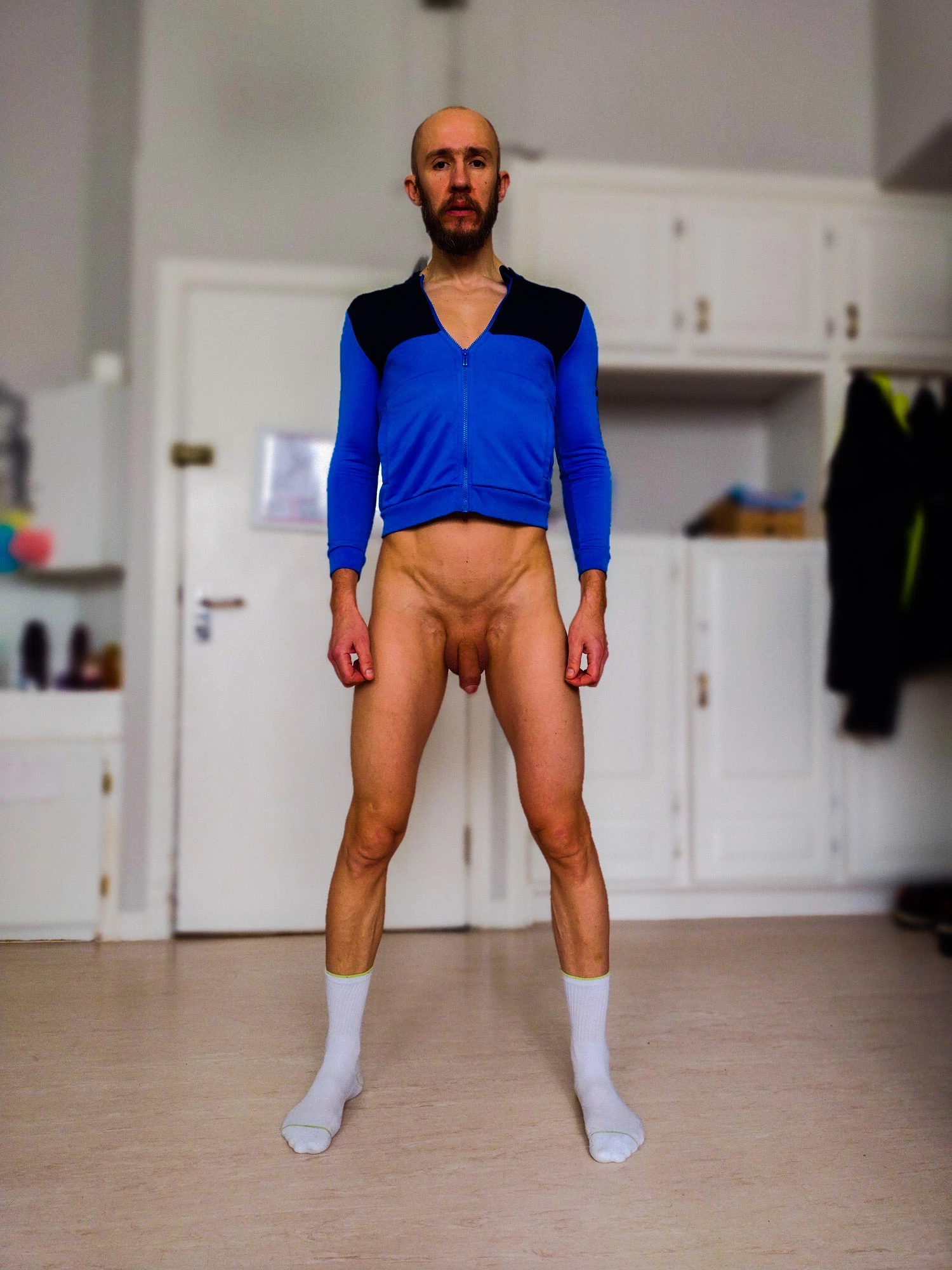Bearded man showing soft dick and hard ass #45