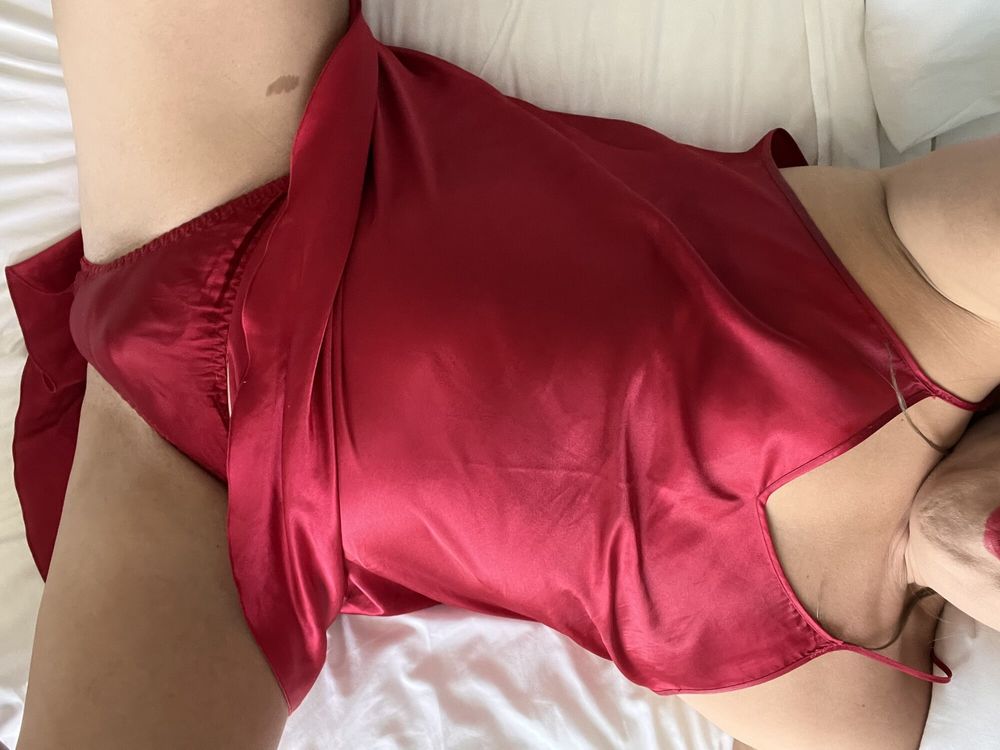 Red Satin Nightwear 