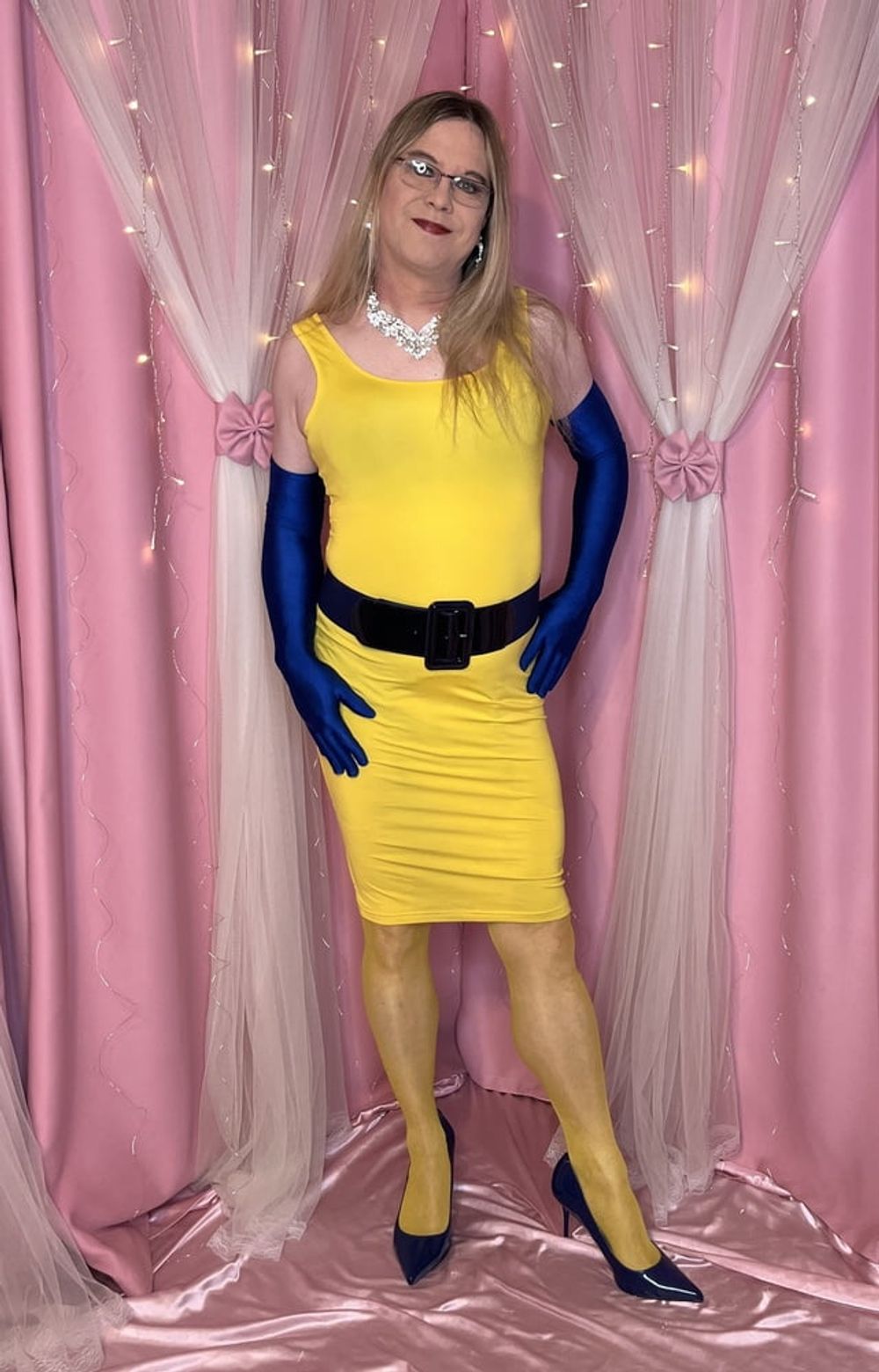 Joanie - Yellow Pencil Dress II #18