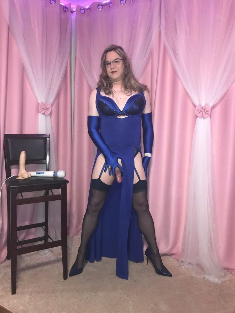  Joanie - Blue Maxi Vest Dress and Lady Marlene Part 3 #4