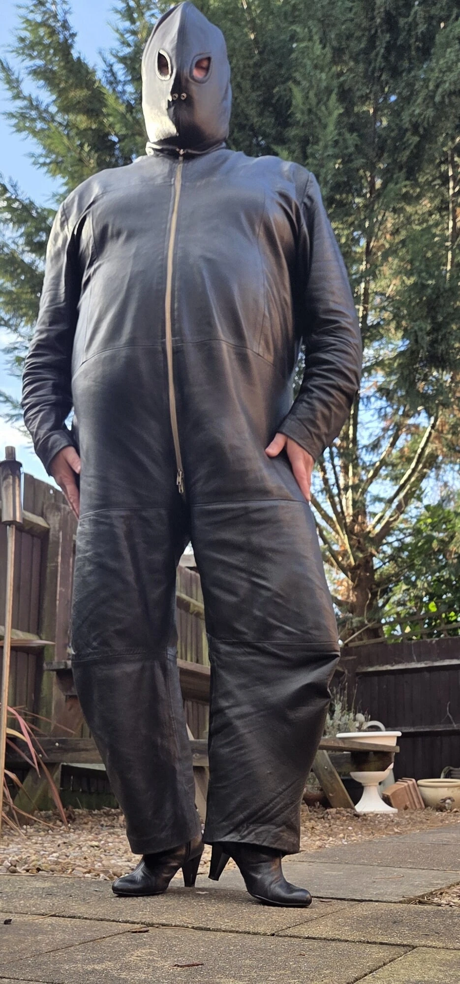 Leather hood