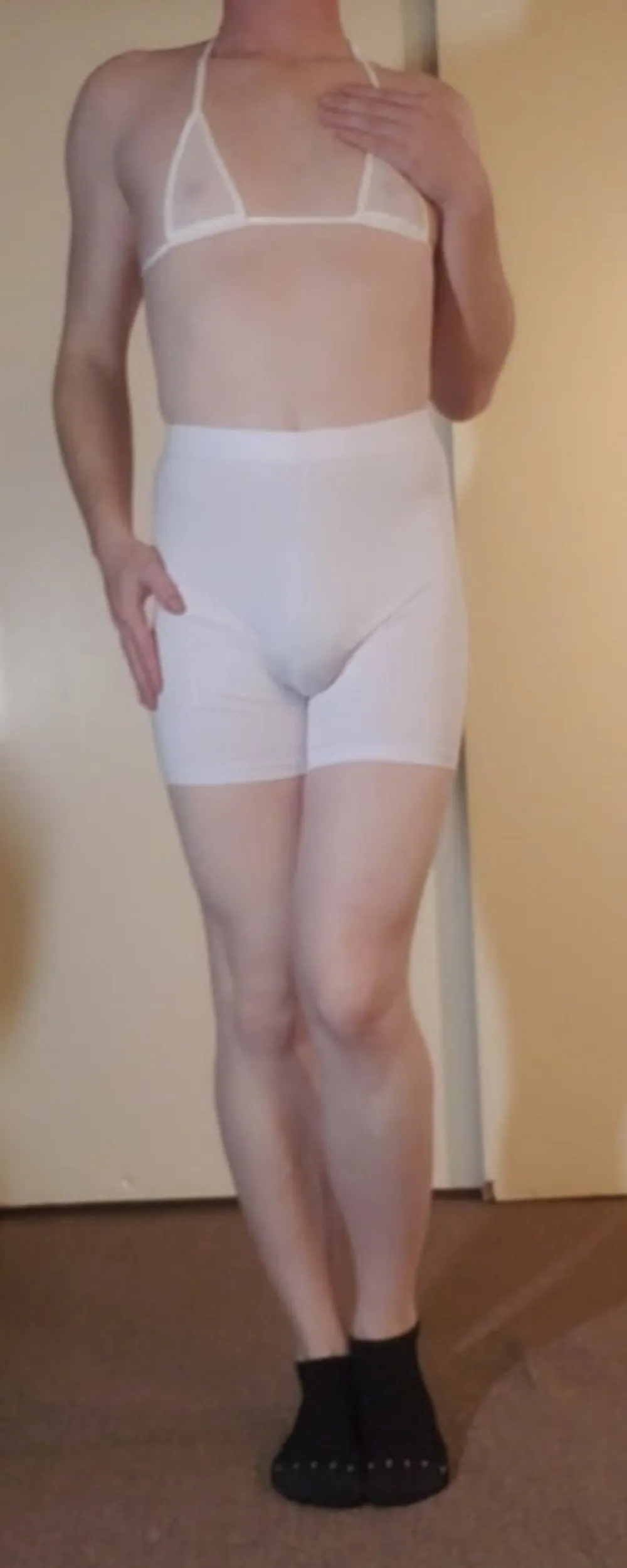 White Bike Shorts #11