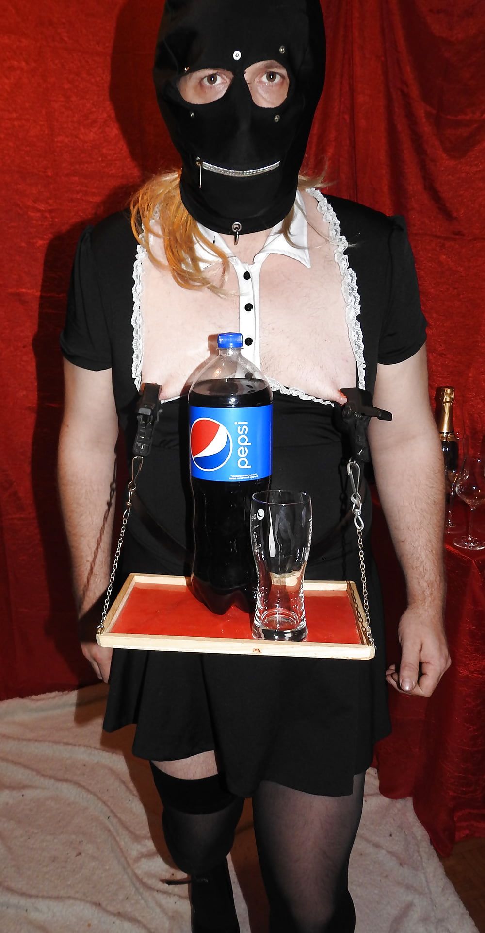 Sissy Maid Served Soft Drink #6