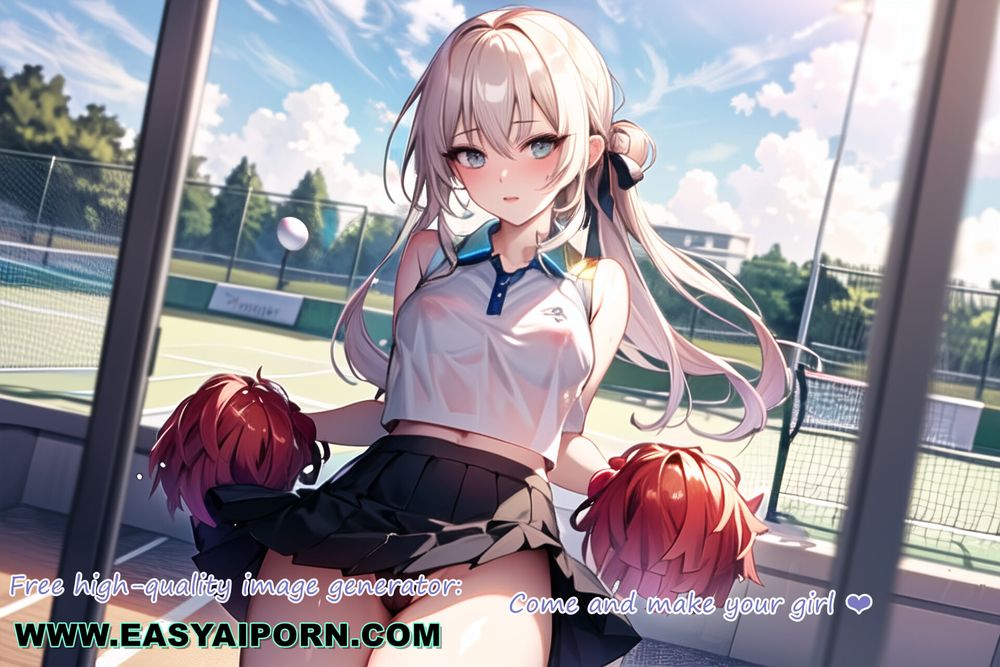 Hot Anime Cheerleader Motivating You Transparent Cloth #10