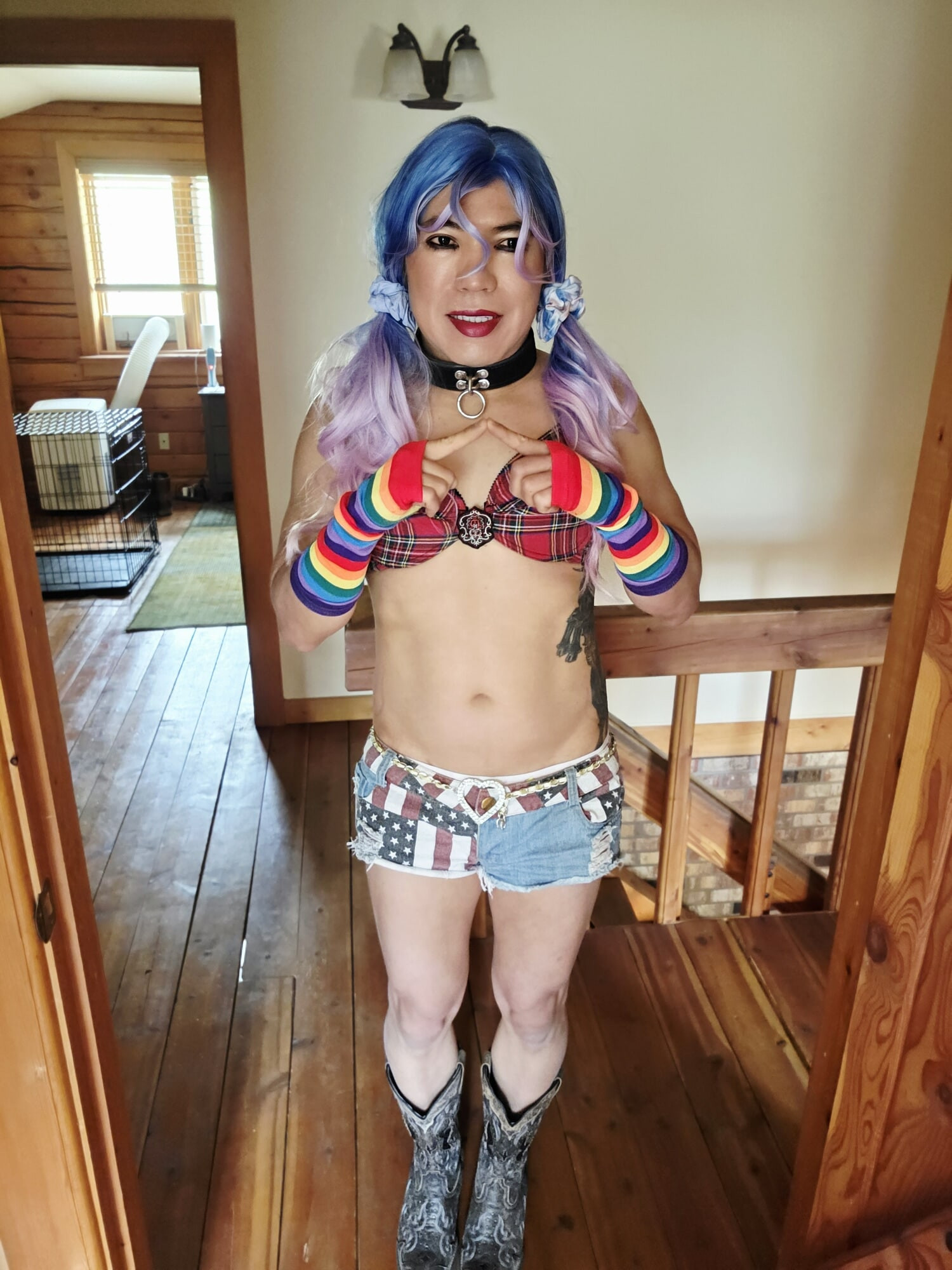 USA Daisy Dukes Shorts TGirl #20