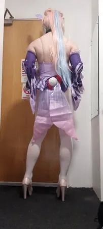 sissy aimees first time cosplaying         