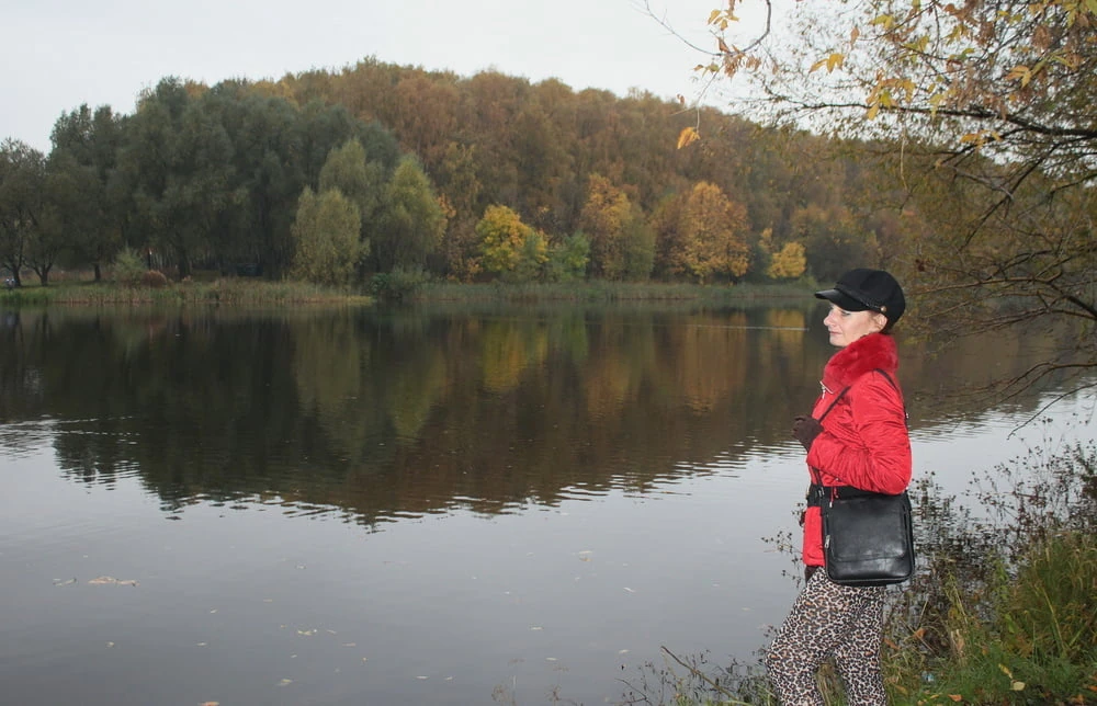 red jacket and yellow leaves #6