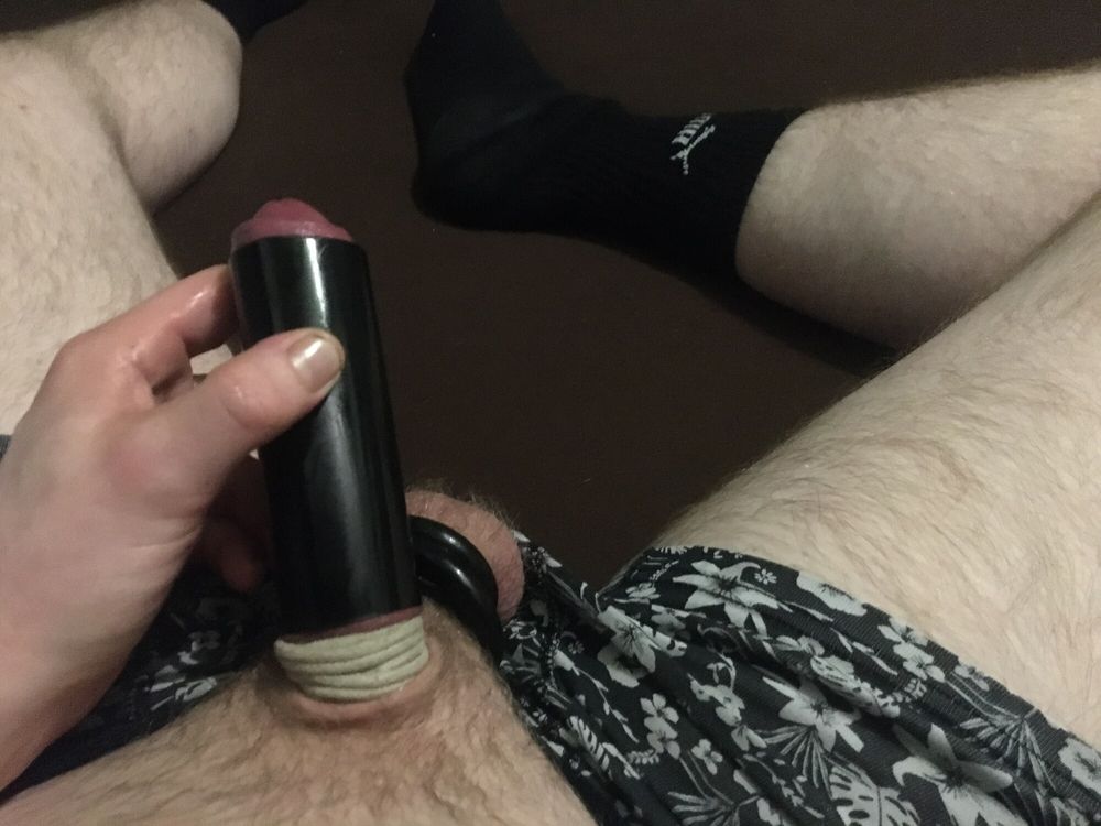 Balls With Rings And Cock With Cocksleeves And Bound #24