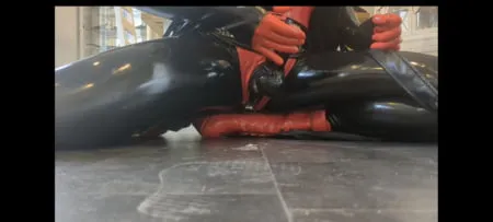 alison in rubber         