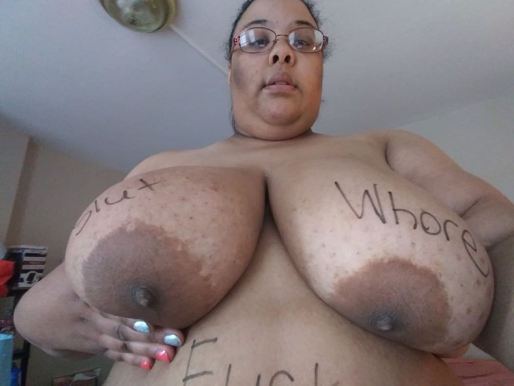 Dumb SSBBW Slut Jessica Jones&#039; Bodywriting  #15