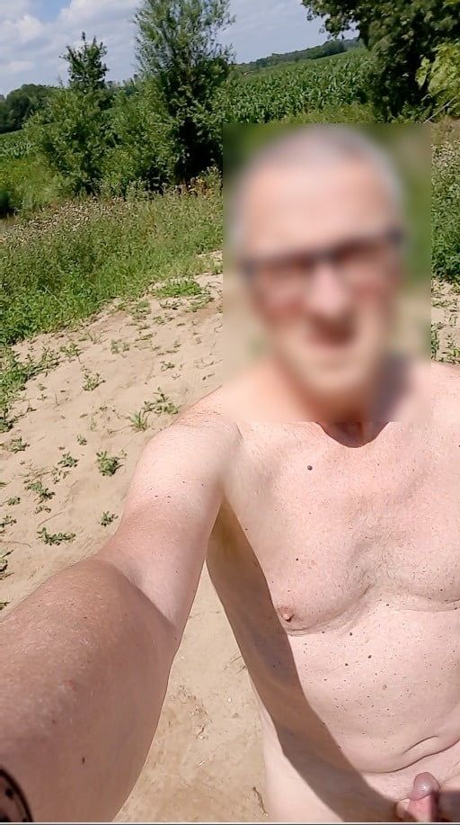 outdoor public naked exhibitionist edging sexshow cumshot #2
