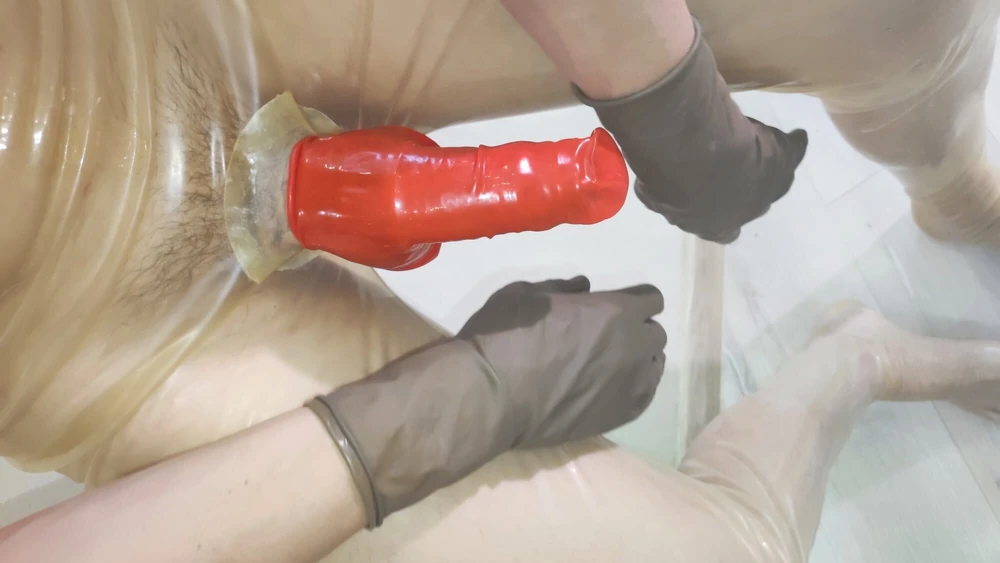 Latex double-layered cock #6