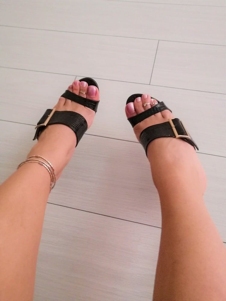 Sexy Feet & Black Sandals #5