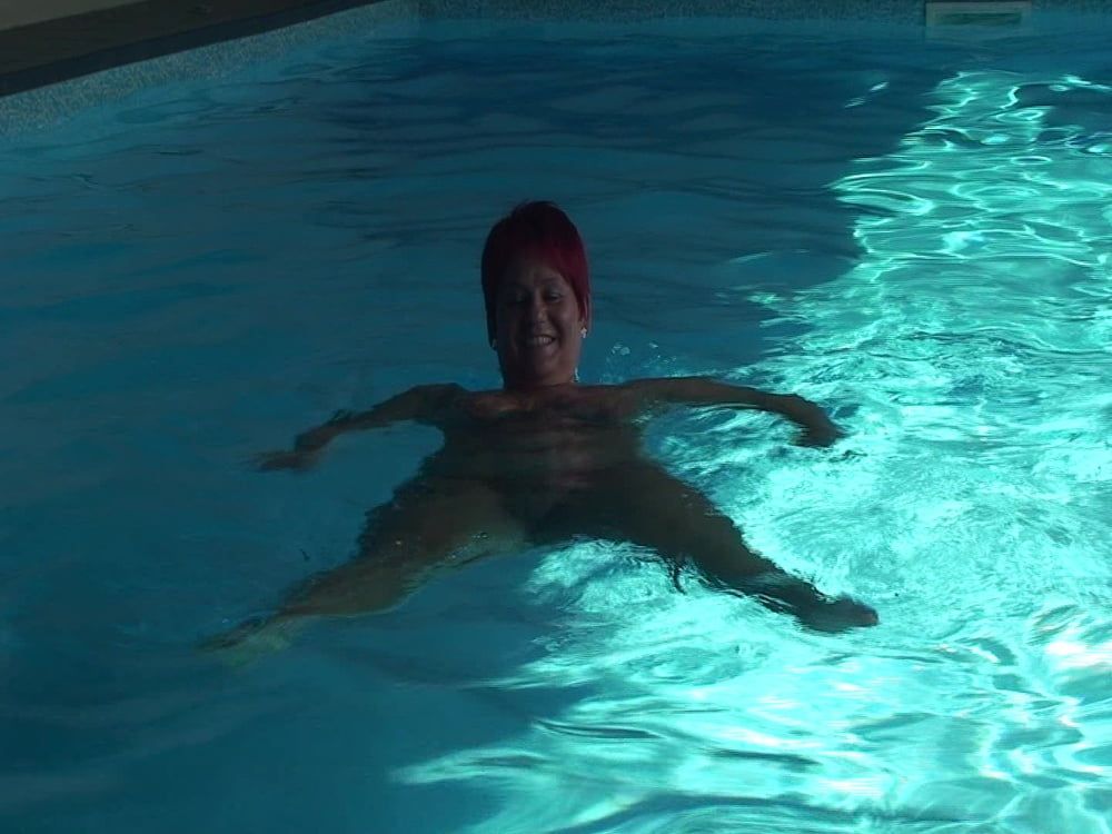 Naked swim in the pool #25