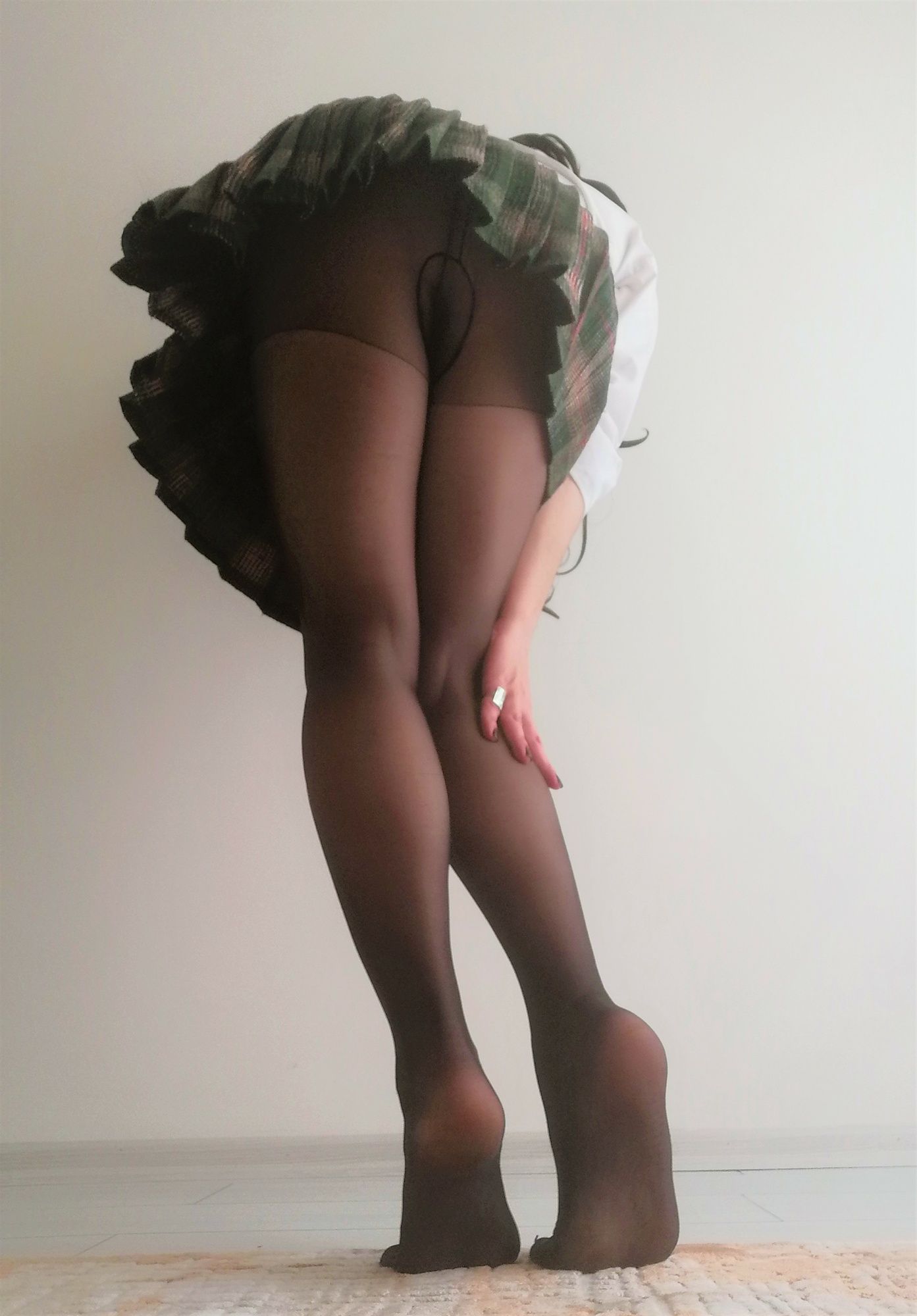 Black Pantyhose & Skirt #24