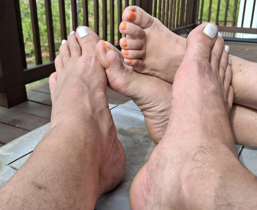 Do our feet look cute together? #6