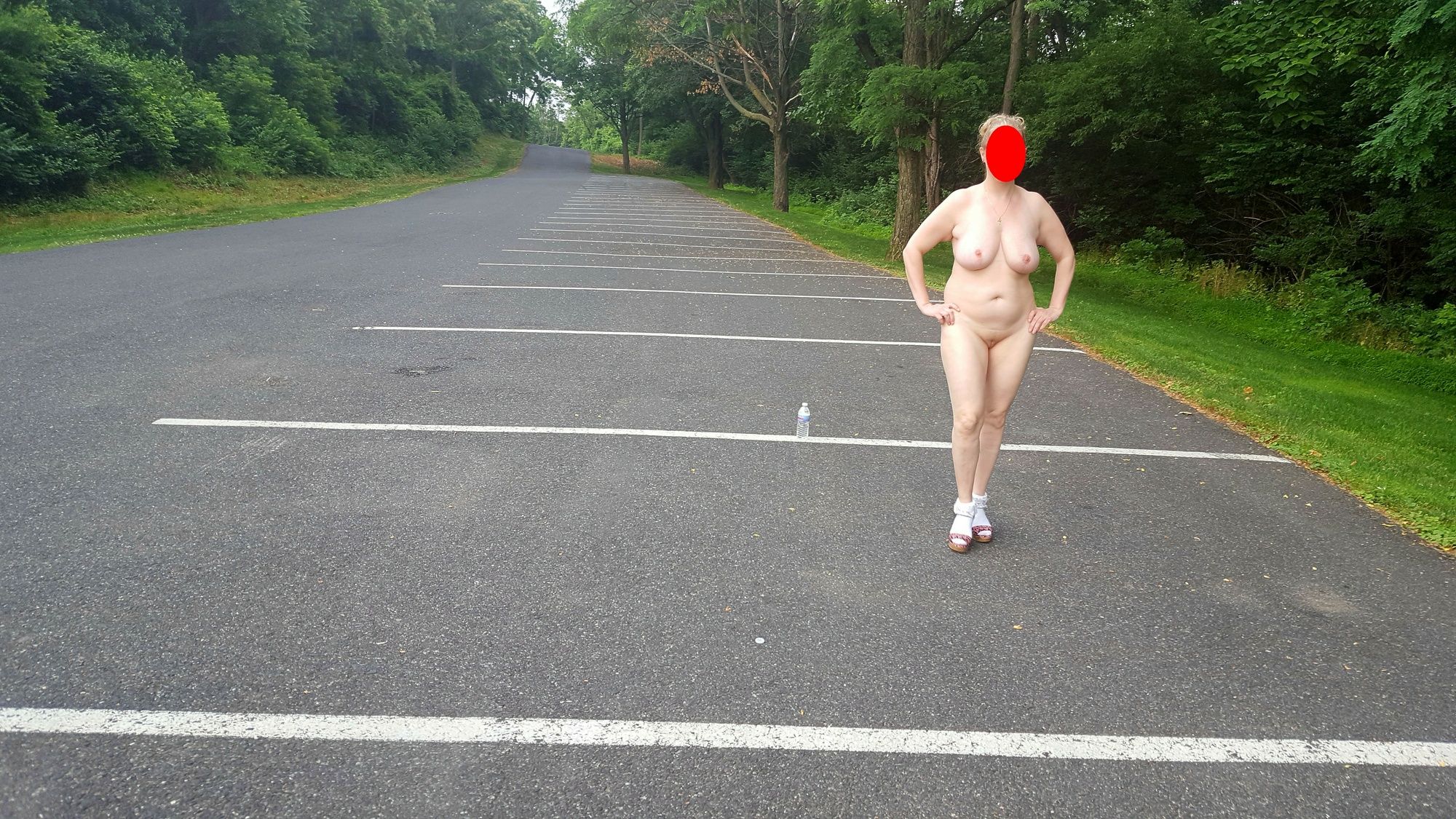 naked parking lot walk #29