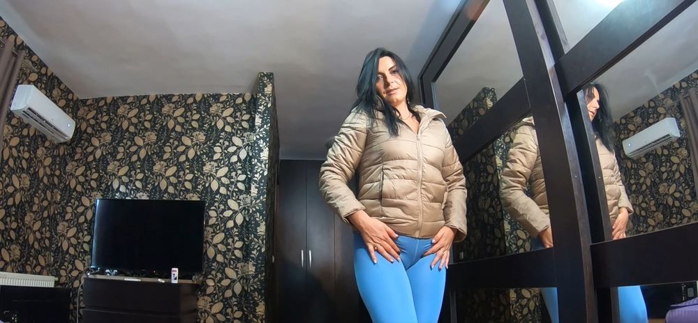  Yoga pants, silk bedding and a lot of cum on my jackets 195