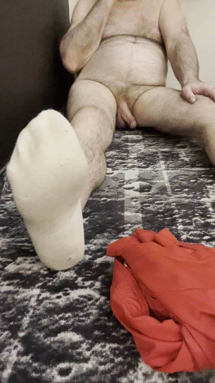 Coach Karl White Socks, Bare Feet Bare Balls 5835 #13