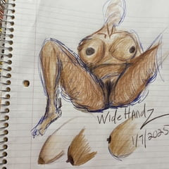 Drawing of brown woman