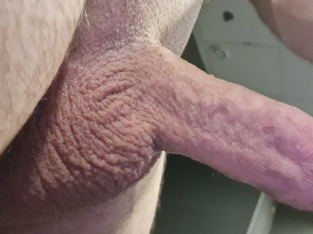 Hard cock in public shower #5