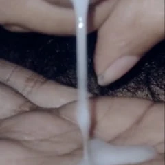 Big load cum at hand 
