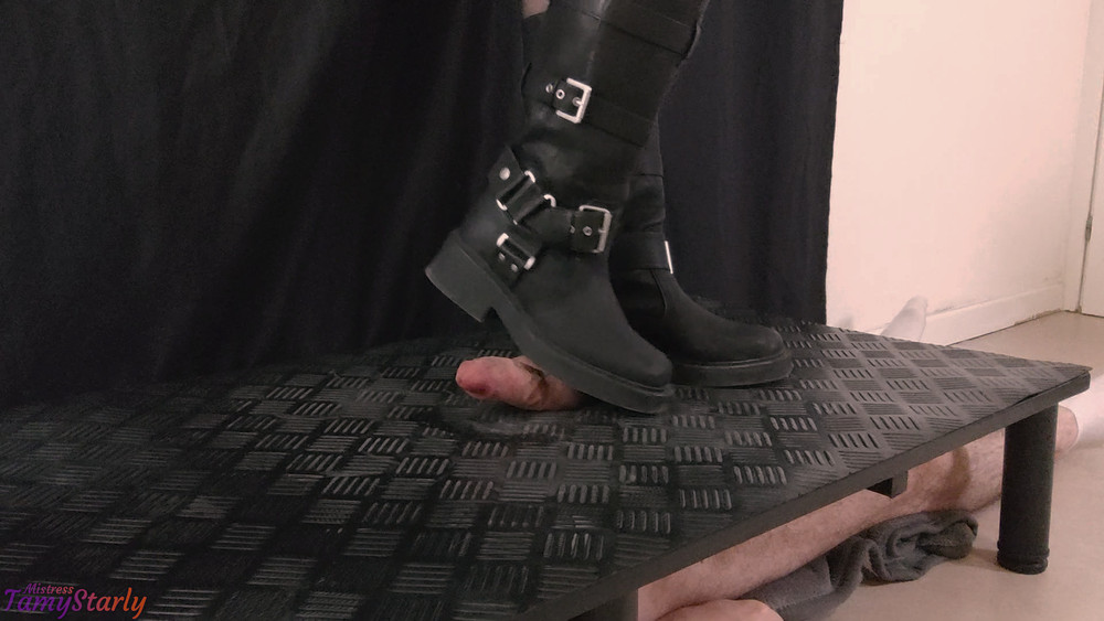 Your Balls and Cock Smashed by Your Biker Girl Friend #10