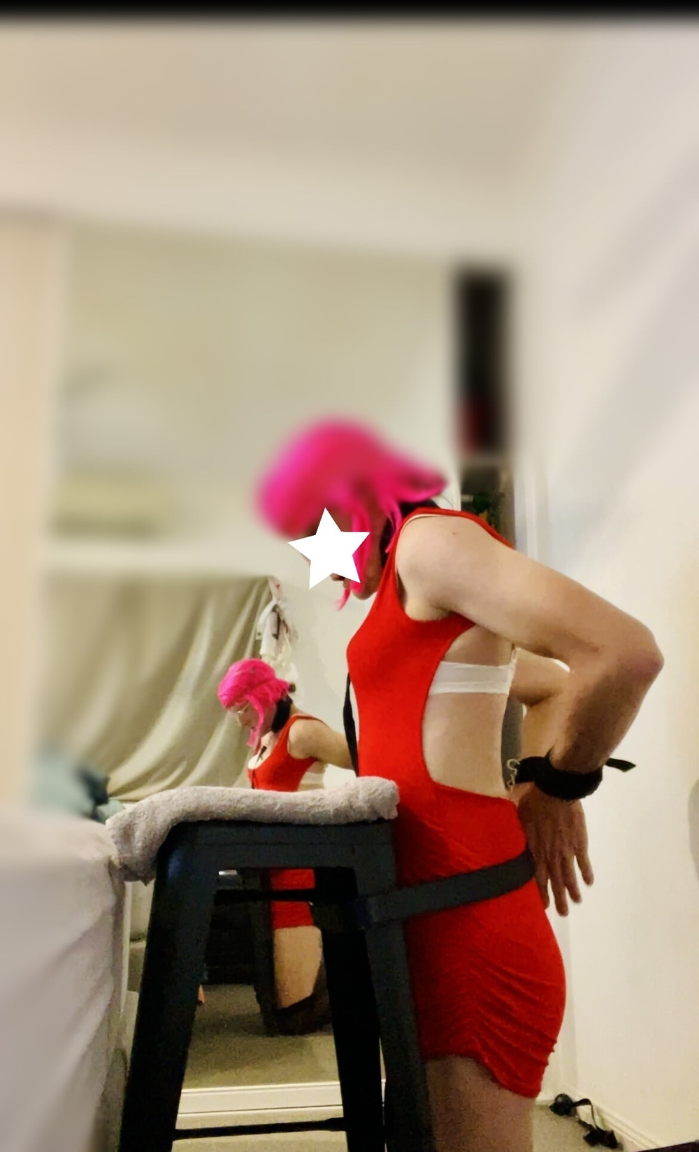 CD  CROSSDRESSER SISSY BITCH HIGH HEELS DILDO #8