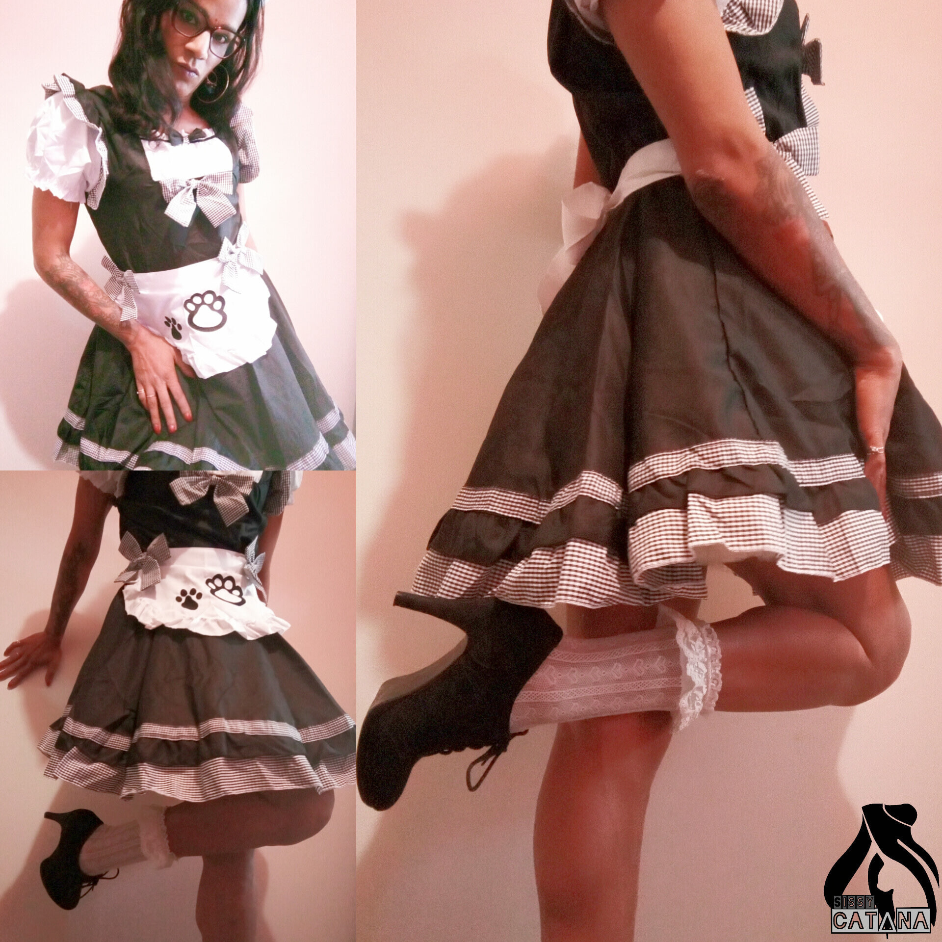 Sissy CatAna is a Cat French Maid with her special tail