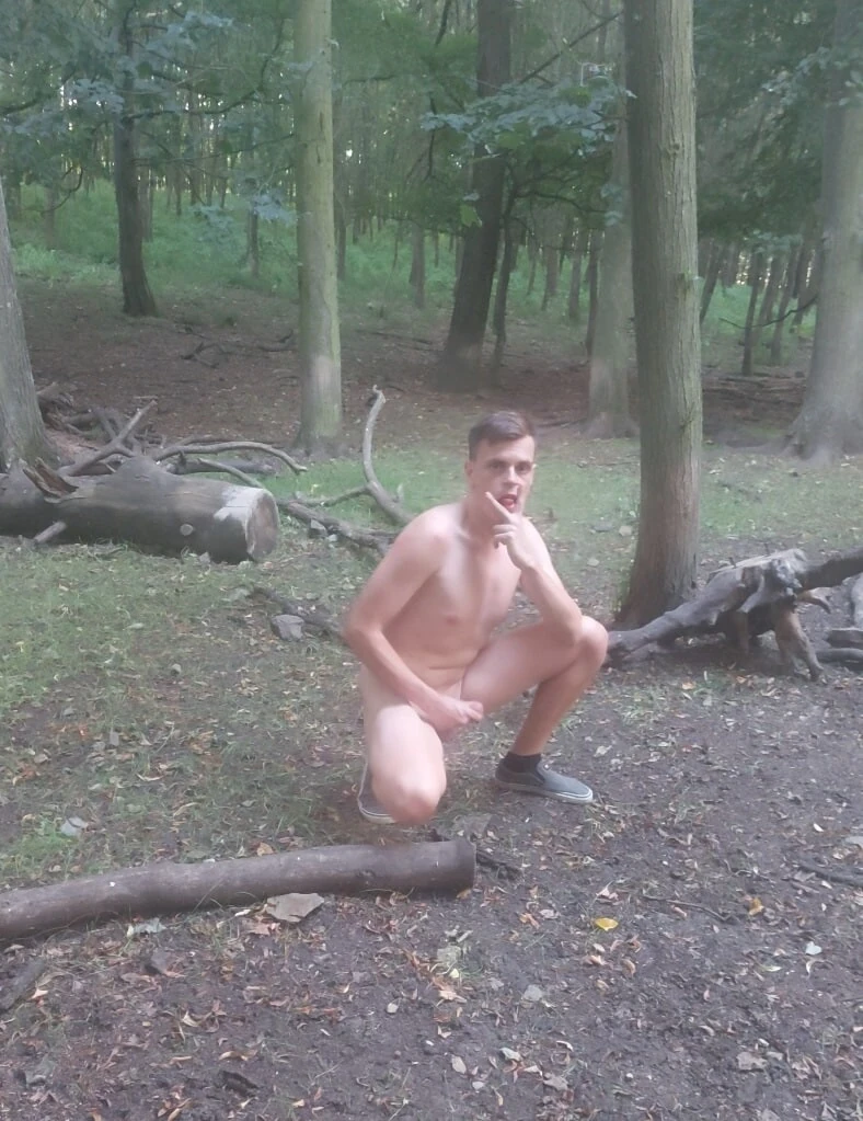 Boy in woods. #5