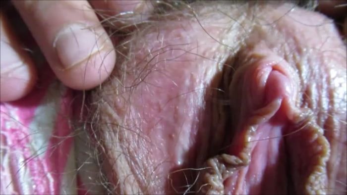 Big Hard Clit Close Up with Hairy Cunt #2