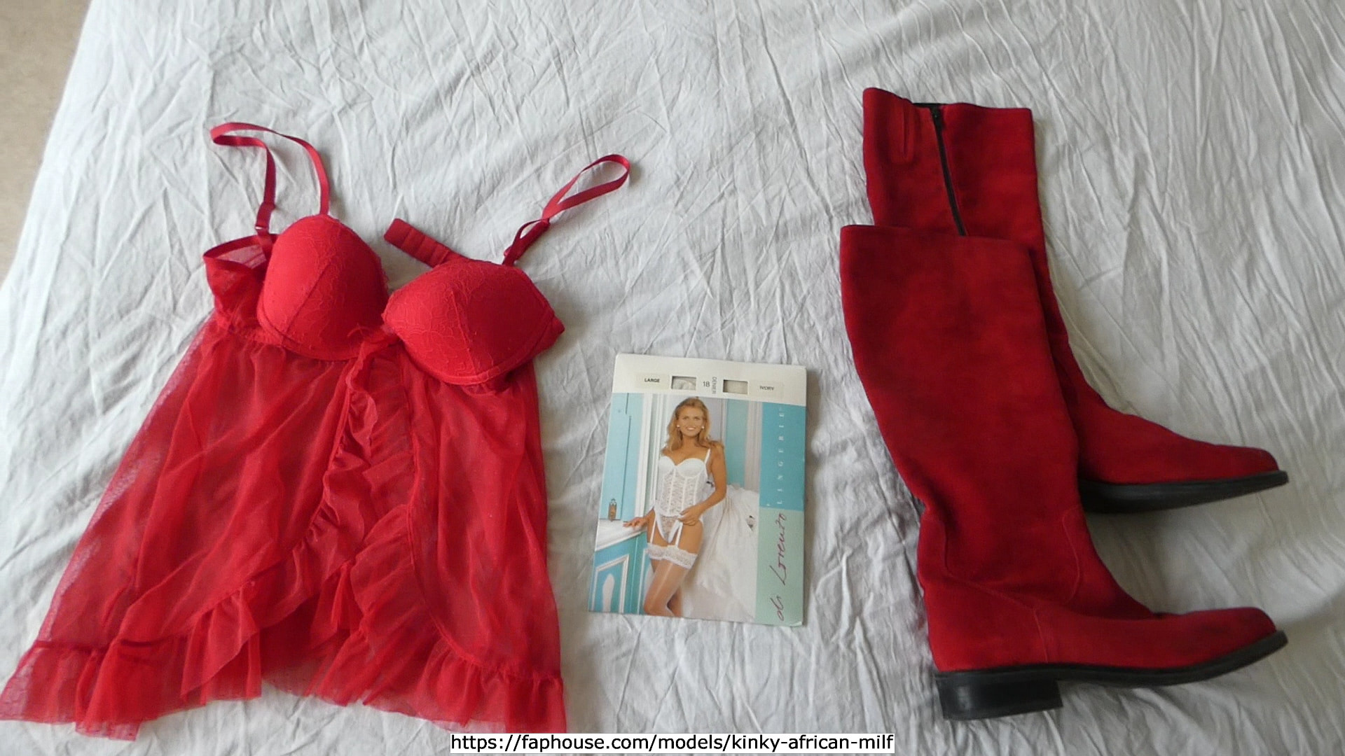 Masturbating in red boots, part 1, I am dressing #2