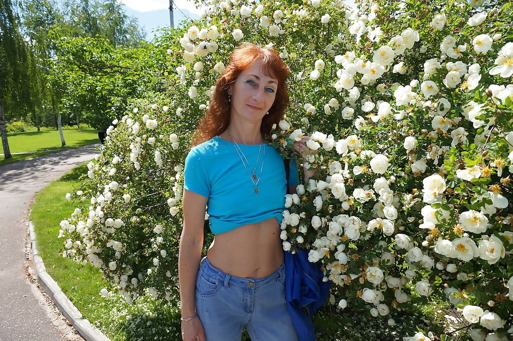 My Wife in White Flowers (near Moscow) #9