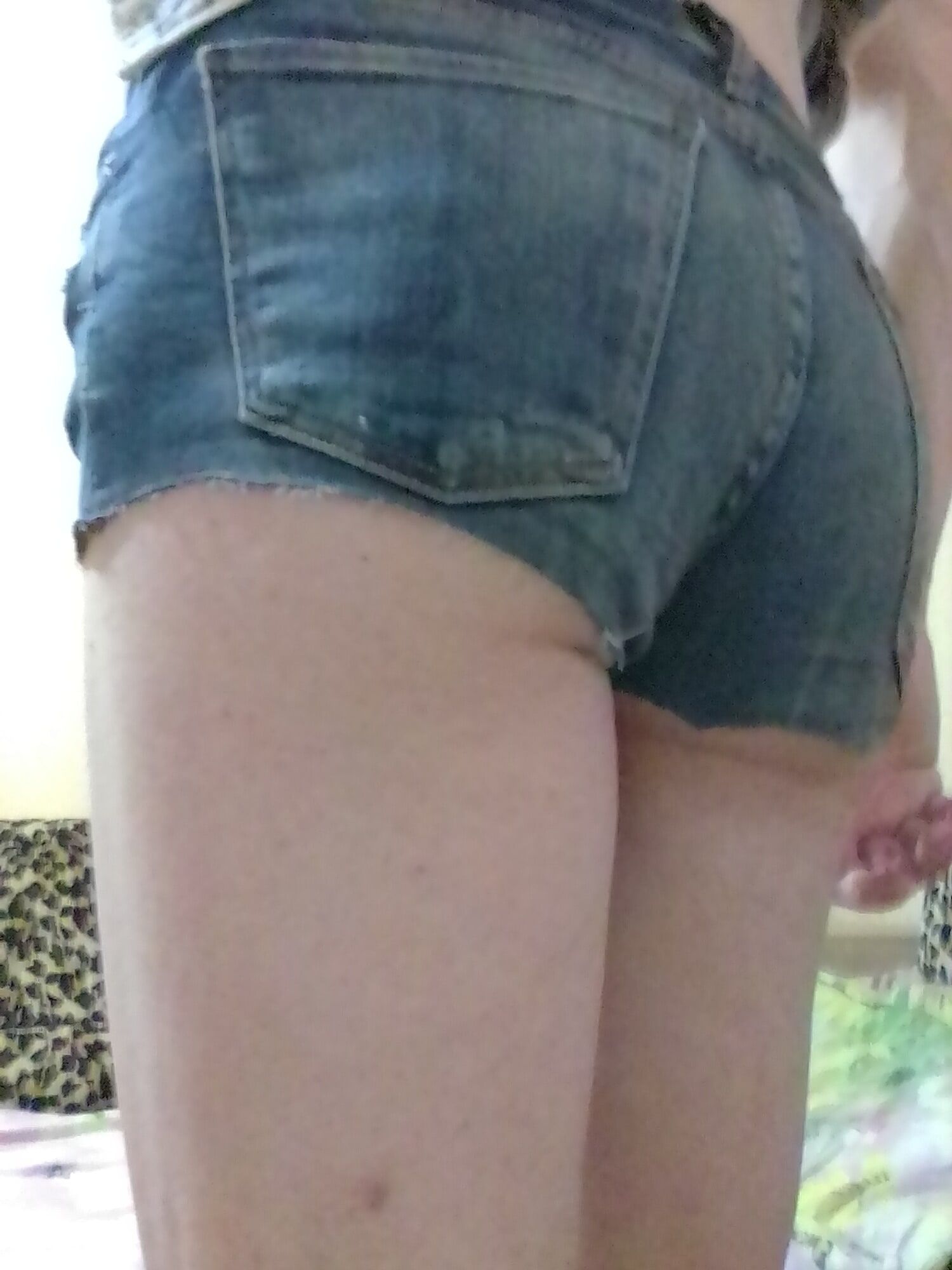 my ass in jean shorts #5