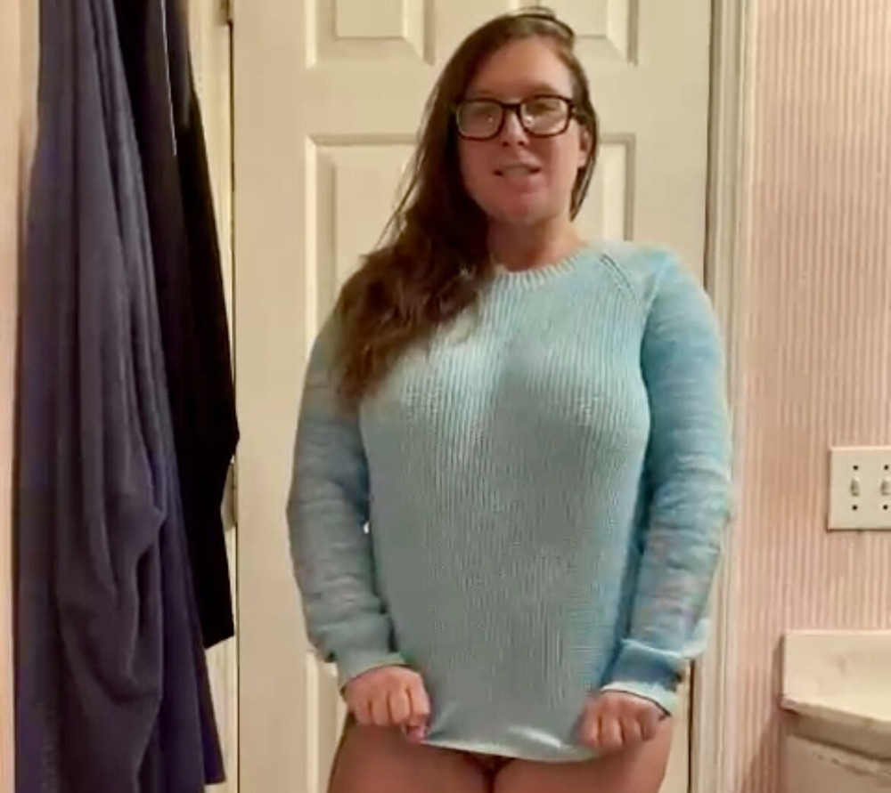I fucked myself in this sweater and nude posting the video #5