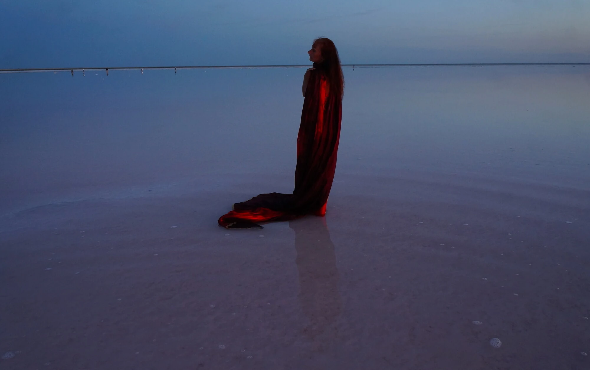 On the salt of the surface during sunset #4