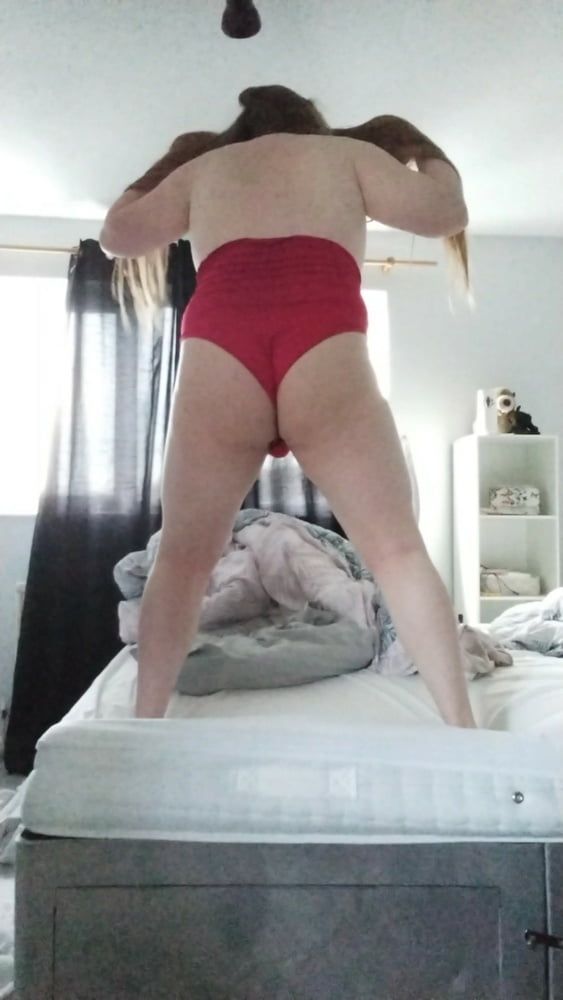 My enormous BBW curves in a sexy red singlet! #40